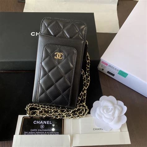 chanel mini phone bag|Chanel small chain bag.